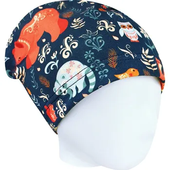 Čepice V-Mart, Jarní/podzimní čepice Zvířátka a ornamenty 50-52 cm