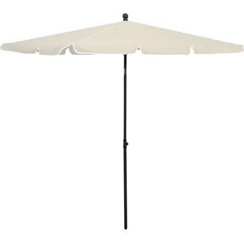 Stínicí technika zahrada-XL Zahradní slunečník s tyčí 210 x 140 cm pískový 315543