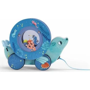 Hračka pro nejmenší MOULIN ROTY Tahací hračka Lachtan Moulin Roty