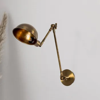 Lampička Opviq Nástěnné světlo Sivani 6239, starý mosaz, nastavitelné, E27 - Stínidlo na lampu – průměr 15 cm, výška 9 cm 1 x 40 W - Doprava zdarma