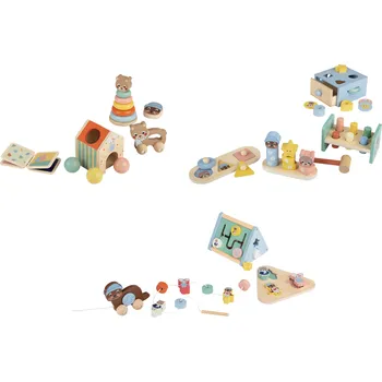 Dřevěná hračka lupilu® Hrací a výukový box
