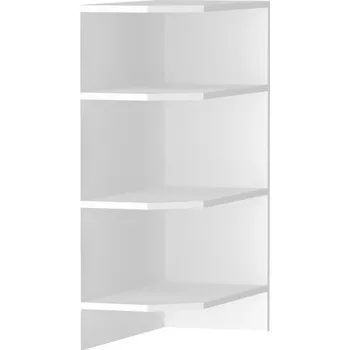 police Spodní koncové police, šíře 30 cm Bílá