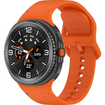 eses Silikonový řemínek pro Samsung Galaxy Watch 8 - Oranžový, velikost S