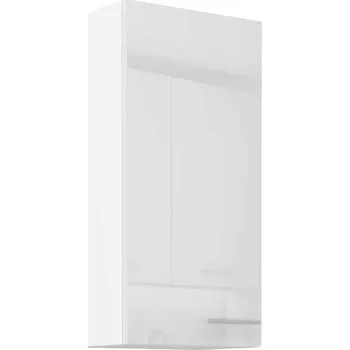 Šatní skříň Vysoká 108 cm horní skříň, široká 45 cm Bílý lesk