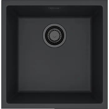 Granitový dřez Granitový dřez Alveus OMNI 20 Černá matná s černou výpustí