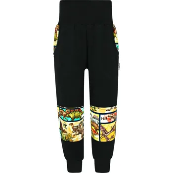 V-Mart, SLIM chlapecké tepláky s dvojitými koleny Dinosauři - komiks 146