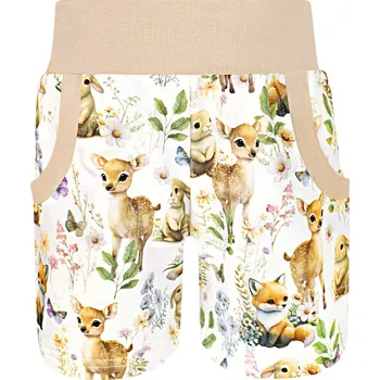 Dívčí kraťasy V-Mart, Dívčí kraťasy Zvířátka na louce 110/116