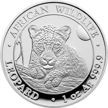 Stříbrná investiční mince Leopard Somálsko 1 Oz 2025