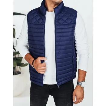 Pánská vesta Pánská prošívaná vesta Dstreet DStreet černá | modrá | bílá 3436488