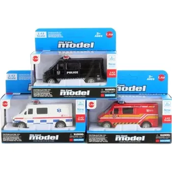 autíčko Kovová záchranná autíčka na setrvačník