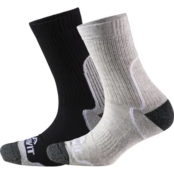 Dámské ponožky CRIVIT Dámské funkční ponožky s BIO bavlnou, 2 páry (černá/šedá, 39/40)