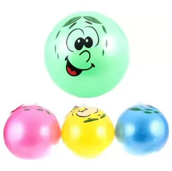 Dětský míč Veselý nafukovací míč s obličejem 20 cm