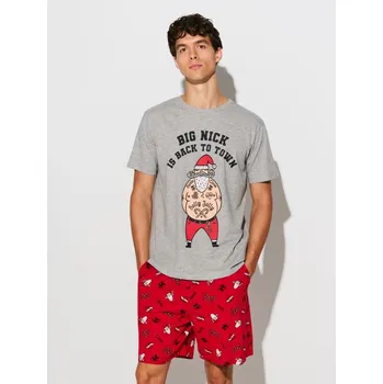 Dámské pyžamo Sinsay - Pyžamo s příměsí viskózy - vícebarevná - 673EL-MLC - 673EL-MLC-XS