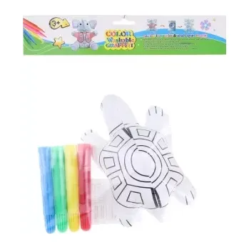 omalovánky Lamps Vybarvovací zvířátko Malovací želva 15 x 8 cm