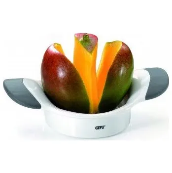 Kráječ zeleniny GEFU Parti white - plastový kráječ na mango