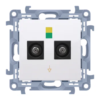 Elektrická zásuvka Zásuvka ekvipotenciální 2 násobná, Simon 10 CGEK2.01/11, bílá