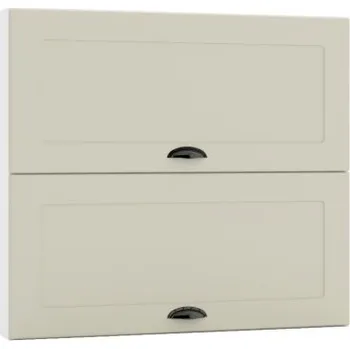 Šatní skříň Dvouvýklopná skříň, šíře 80 cm Bílý Latté