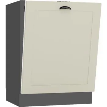 Dvířka na plně integrovanou myčku, šíře 60 cm šedý grafit Latté