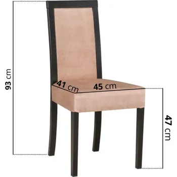 Jídelní židle ROMA 3 Černá 16B