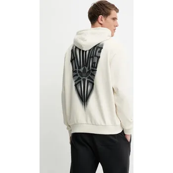 Dámská mikina Bavlněná mikina adidas Originals Skeleton Hoodie JN4557 béžová 12X, vel. L