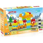 DOLU Dětská vlaková souprava, 58 ks