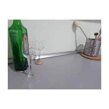 Kuchyňská pracovní deska Těsnící lišta k pracovní desce Imitace nerez