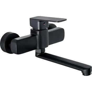 Vodovodní baterie Nástěnná baterie Deante NEO MARA BLO N50M černá matná