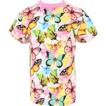 Dívčí tričko V-Mart, Dívčí tričko s krátkým rukávem Motýlci 122