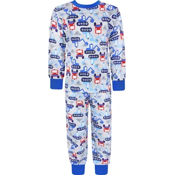 Chlapecké pyžamo V-Mart, Chlapecké rostoucí pyžamo s dlouhým rukávem Bagry 104