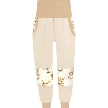 Dívčí kalhoty V-Mart, Dívčí tepláky s dvojitými koleny Zajíčci 110