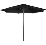 MIADOMODO Slunečník s kličkou 250 cm, černý