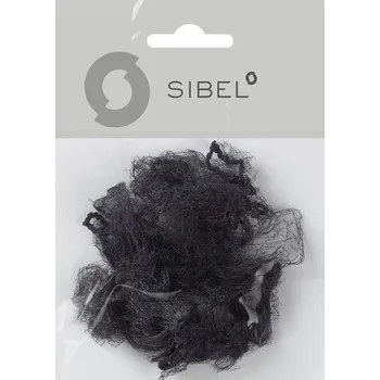SIBEL Bun Net - síťka na vlasy při tvorbě společenských účesů a drdolů (2ks/bal) P005478 - BLACK - černé