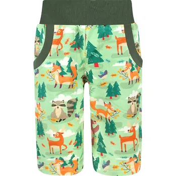 Chlapecké kraťasy V-Mart, Chlapecké bermudy Zelený les (s gumou v pase) 110/116