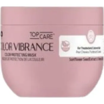 Vlasová regenerace Lisap TopCare Vibrance Color Protecting Mask - výživná a ochranná maska pro barvené vlasy s UV ochranou, 200 ml
