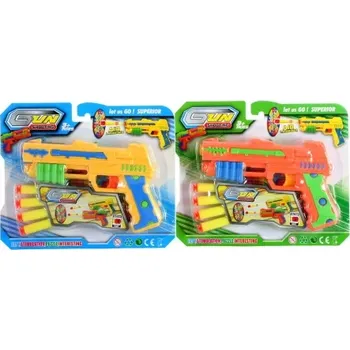 Dětská zbraň Dudlu Pistole s náboji na kartě