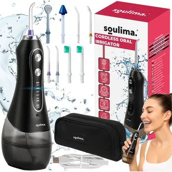 Ústní sprcha Bezdrátová ústní sprcha - irigátor, 8 nástavců