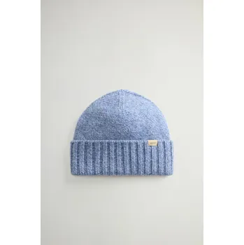 Kšiltovka ČEPICE WOOLRICH MOULINE BEANIE MARINE