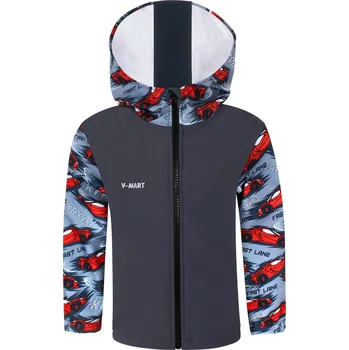 Chlapecká bunda V-Mart, Chlapecká softshellová bunda Závodní auta 86/92