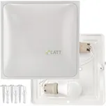 ECOLIGHT LED stropní svítidlo 2xE27 čtvercové bílé