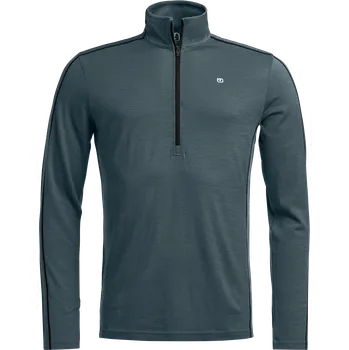 Ortovox 185 Rock'N'Wool Zip Neck Men's Velikost: L / Barva: Dark Arctic Grey