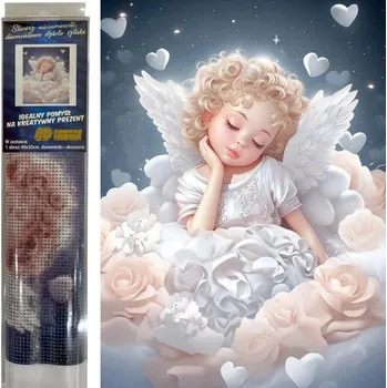 Norimpex Diamantový obrázek malování 30x40cm - Zamilovaný andělíček
