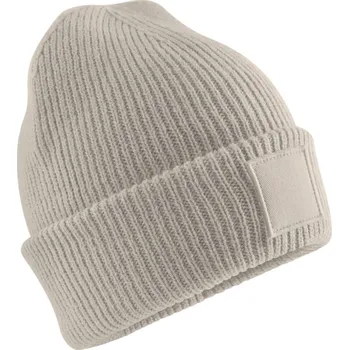 Beechfield Čepice s nášivkou B 336B, dětská COT53336Baad99-natural sto UNI Natural stone