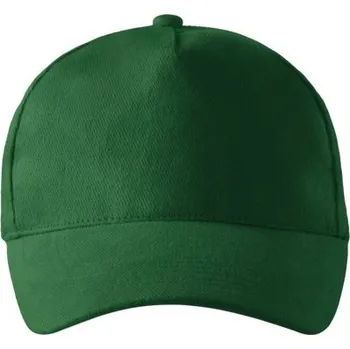 Kšiltovka 5P čepice unisex lahvově zelená uni