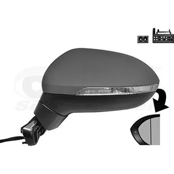 Auto zrcátko Vnější zpětné zrcátko VAN WEZEL 5742807