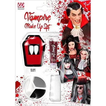 Přípravek na tvář WIDMANN Sada upír make-up zuby krev 17,1 ml