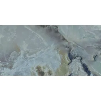 Dlažba Invisible green rekt. poler - dlaždice rektifikovaná 59,8x119,8 modrá lesk 168059