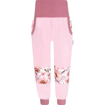 Dívčí kalhoty V-Mart, Dívčí tepláky s dvojitými koleny - Květiny 122