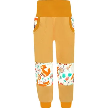 Dívčí kalhoty V-Mart, Dívčí tepláky s dvojitými koleny Lišky na louce 134