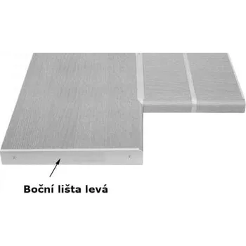 Kuchyňská pracovní deska Boční lišta k pracovní desce – levá 38 mm