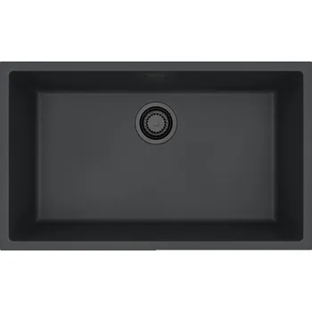 Granitový dřez Granitový dřez Alveus OMNI 40 Černá matná s černou výpustí